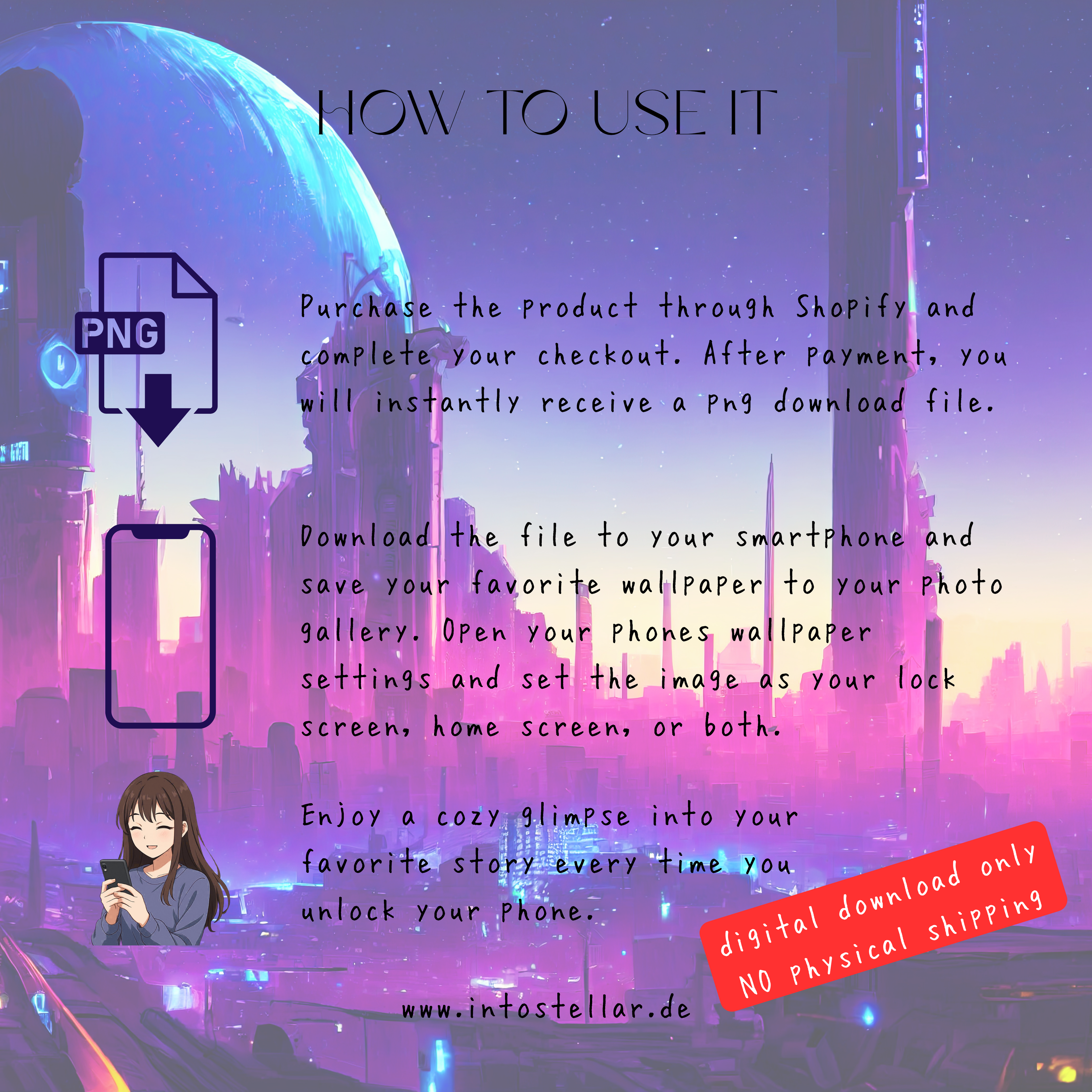 Wallpaper Purple Moon Chatlog Edition